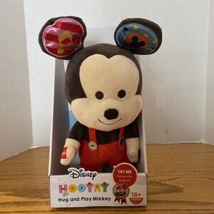 Disney Hooyay Hug & Play Mickey Mouse Stuffed Animal Interactive Plush New
